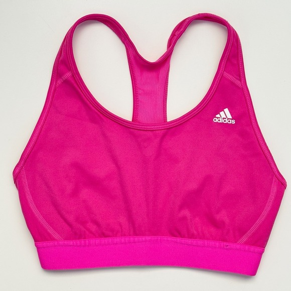 adidas Other - Adidas Powerreact Racerback Sports Bra Pink‎ Size Small